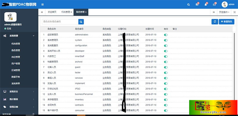 asp.net物联网后台管理系统源码