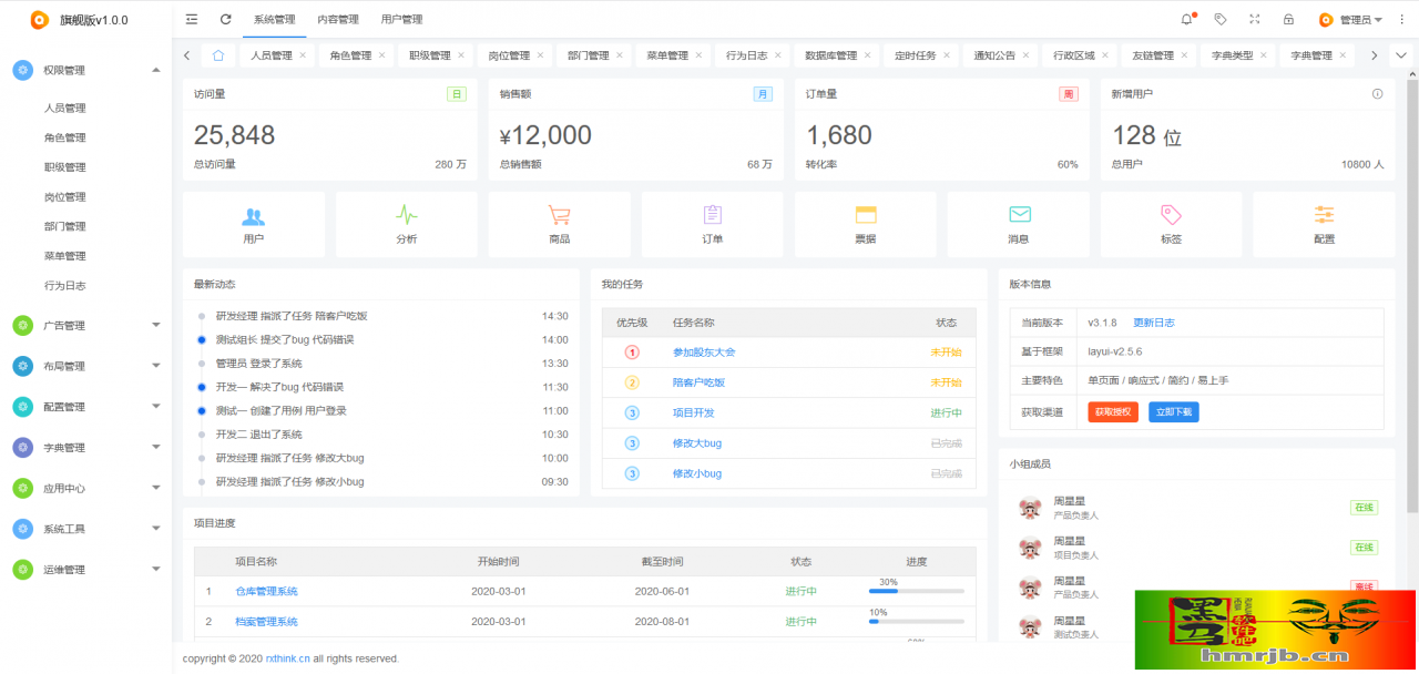 RXThinkCMF_TP6_PRO旗舰版源码v3.1.0