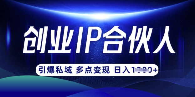 云帆·创业ip合伙人打造3.0，从0到1教你做网创，实现月入过W-我的网站