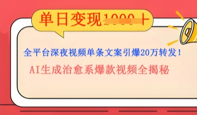 全平台深夜文案新风口：DeepSeek生成百万播放量金句，治愈系内容涨粉速度快4倍-我的网站