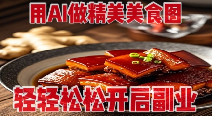 用AI做精美美食图，无需专业设备拍摄，轻轻松松开启副业-我的网站