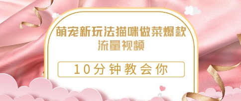 萌宠新玩法猫咪做菜爆款流量视频，10分钟教会你-我的网站