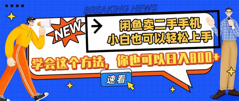 （14221期）闲鱼卖二手手机，小白也可以轻松上手，学会这个方法，你也可以日入800+-我的网站
