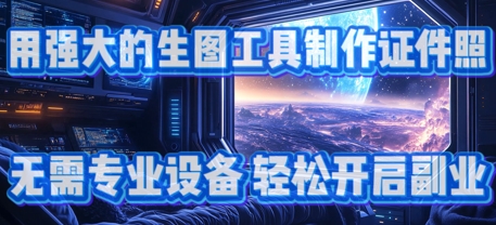 用强大的生图工具制作证件照，无需专业设备，轻松开启副业-我的网站