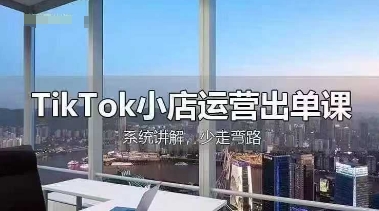 TikTok小店运营出单课，从开店选品、运营出单、发货回款，进行全流程讲解-我的网站