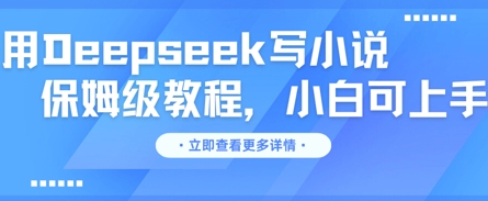 用Deepseek写小说，保姆级教程，小白可实操-我的网站