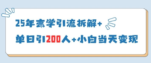 25年国学引流拆解+单日引200人+小白当天就能变现-我的网站