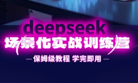 DeepSeek场景化实战训练营，保姆级教程，学完即用，手把手教你用DeepSeek提升效率-我的网站