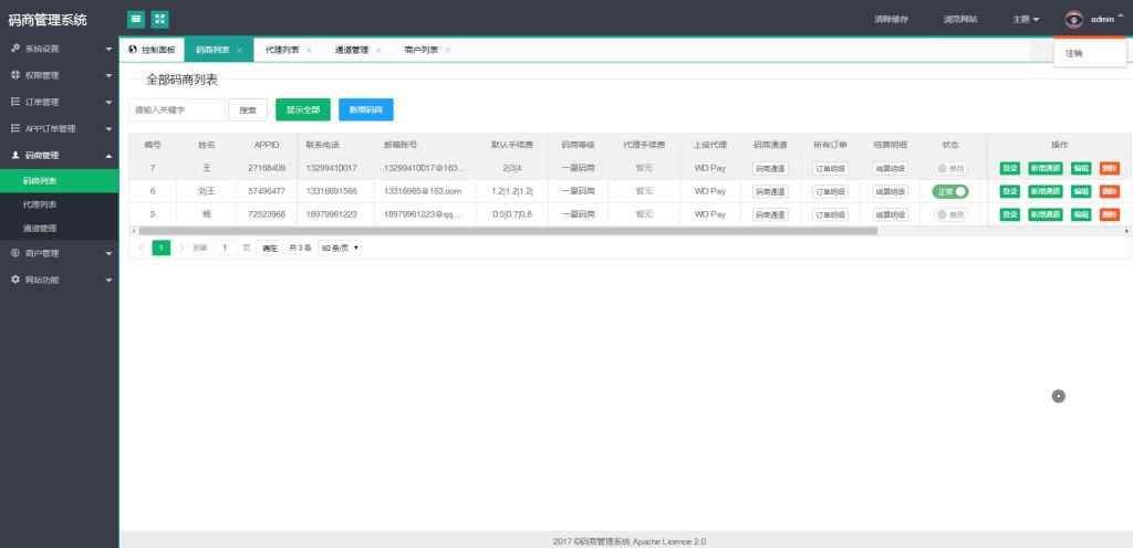 精品源码-码商管理系统货币PAY支付平台源码+码商C2C管理平台